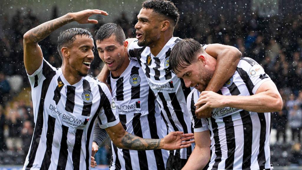 St Mirren celebrate