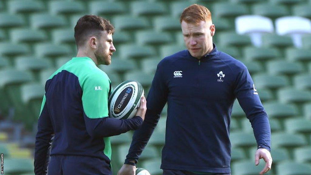 Ireland full-backs Hugo Keenan and Ciaran Frawley