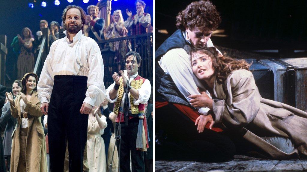 Alfie Boe and Michael Ball in Les Miserables