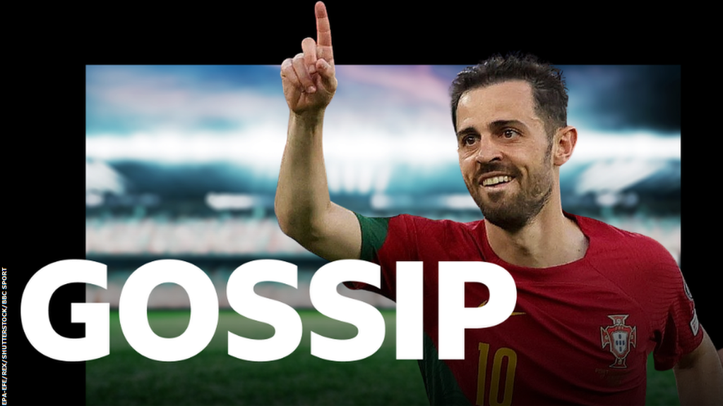 Bernardo Silva and the BBC Sport Gossip logo