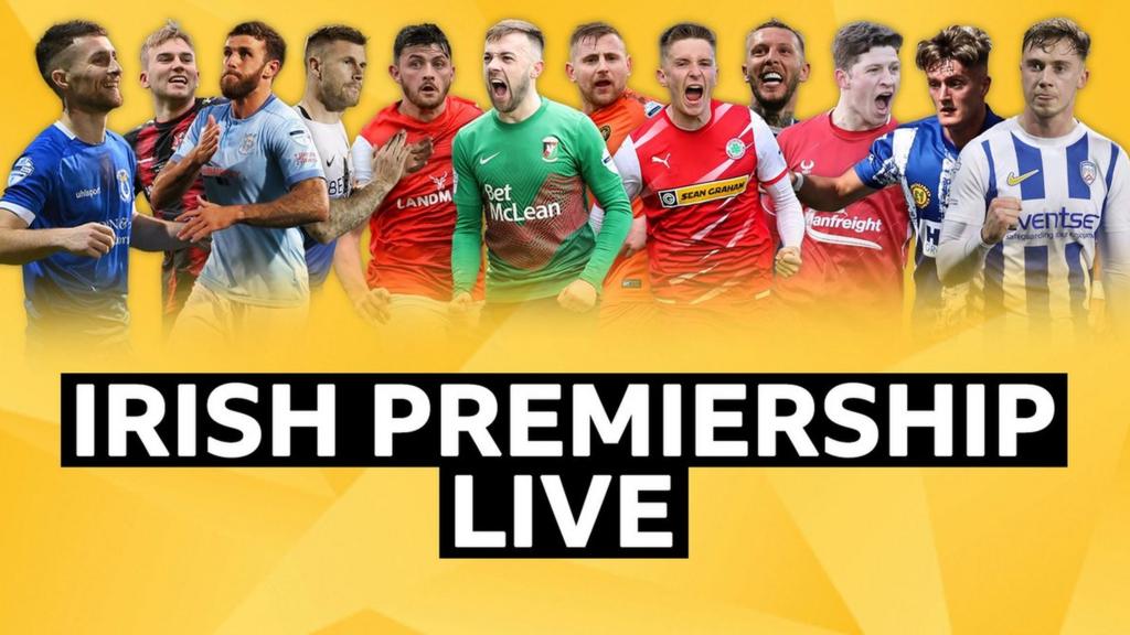 Irish Premiership 10man Glenavon hold Glentoran as it happened