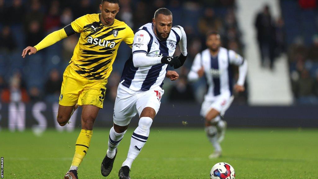 Matt Phillips of West Bromwich Albion (right)