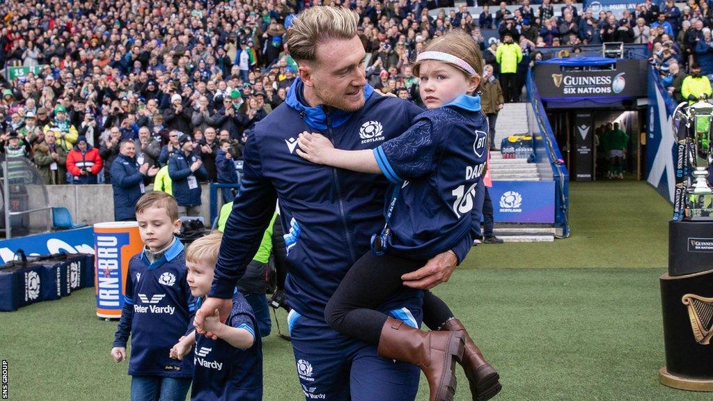 Stuart Hogg made his 100th Scotland appearance at home to Ireland this month