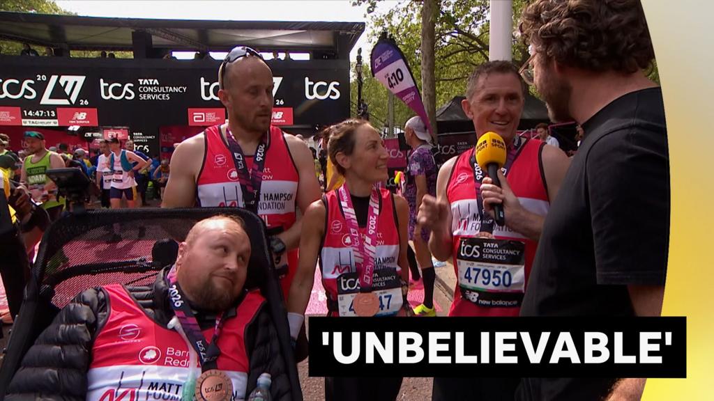 Hampson And Team Complete London Marathon Feat