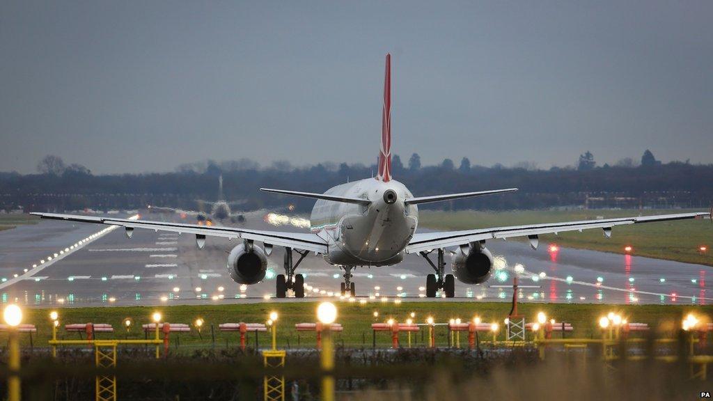 Plane at Heathrow Airport