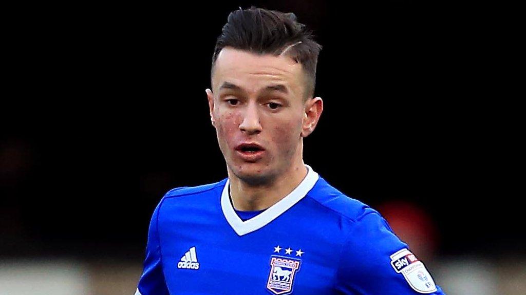 Bersant Celina in action for Ipswich Town