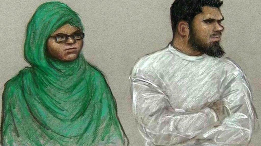 In the dock: Rowaida El-Hassan and Munir Mohammed