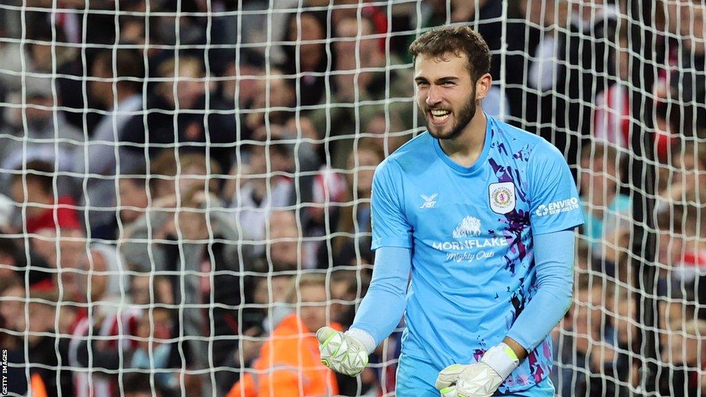 Harvey Davies' penalty save helped Crewe triumph