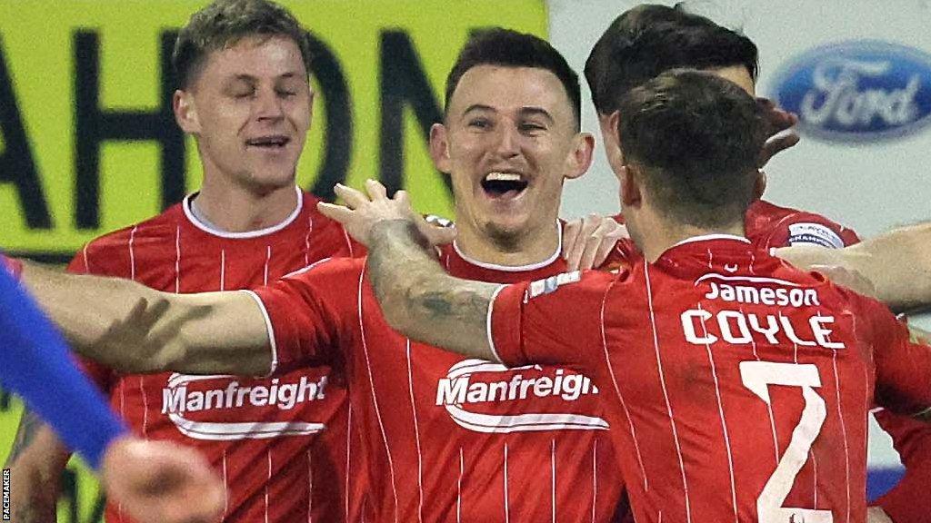 Portadown ensured there will be a Championship team in the semi-finals