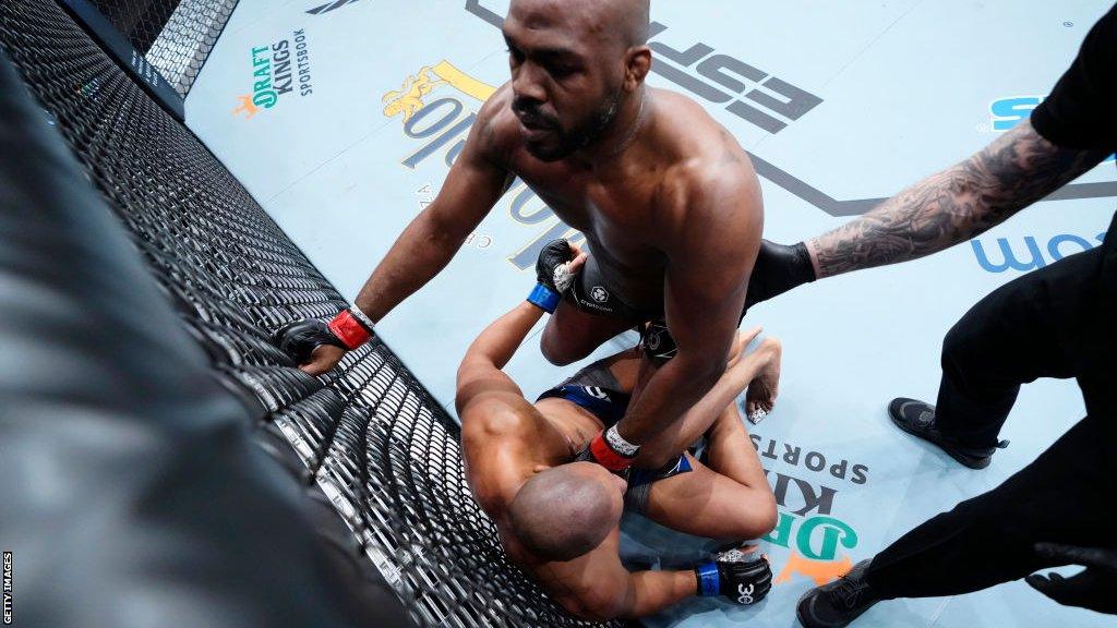 Jon Jones submits Ciryl Gane