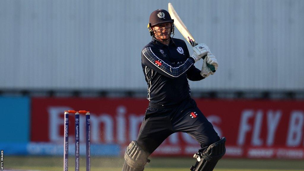 Michael Leask was Scotland's hero in a final-ball victory over Ireland in Zimbabwe