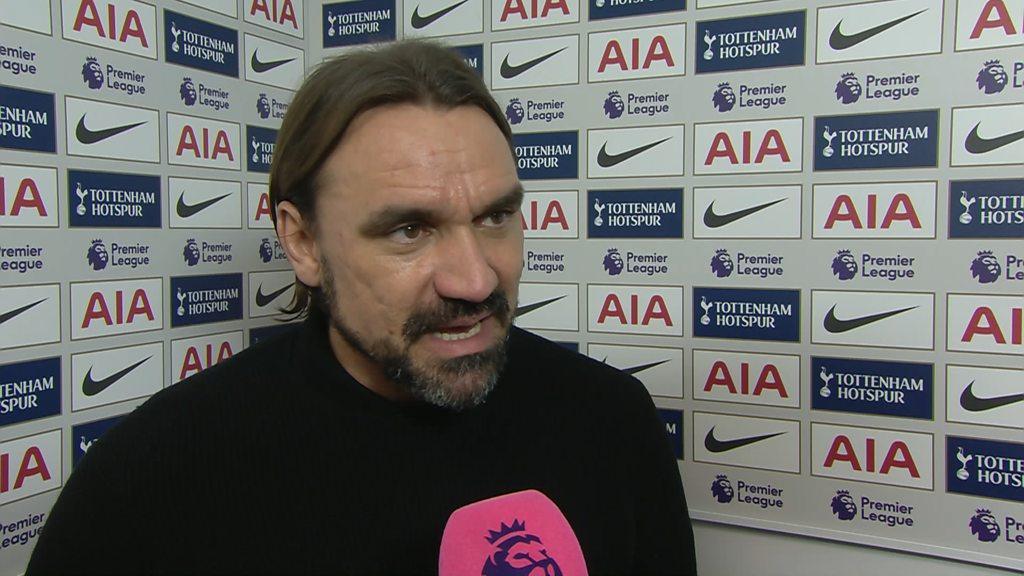 Tottenham 2 1 Norwich Canaries Boss Daniel Farke Praises His Sides Fighting Spirit Bbc Sport 3150