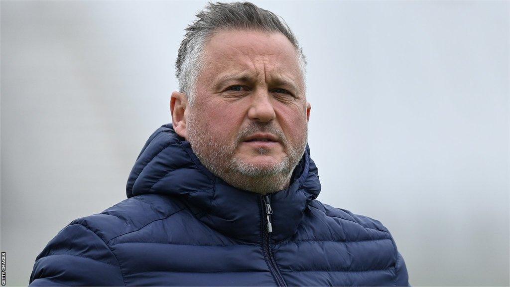 Darren Gough walks the outfield before a Yorkshire match