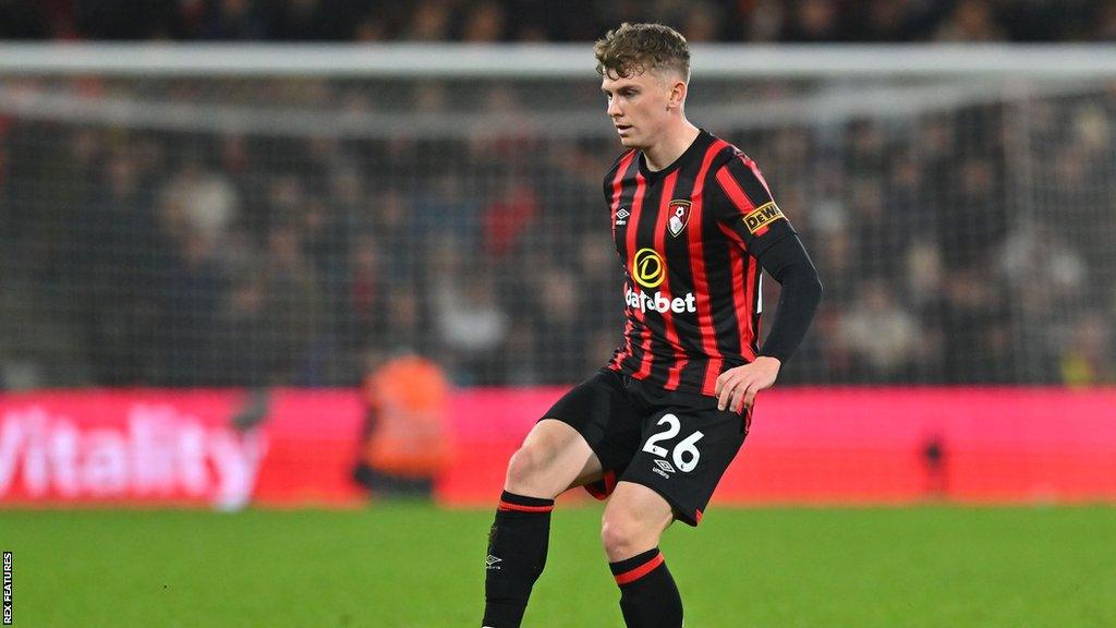 Gavin Kilkenny playing for Bournemouth