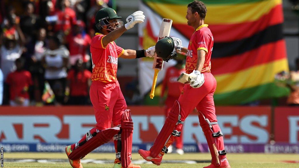 Sean Williams playing Test cricket for Zimbabwe in 2013