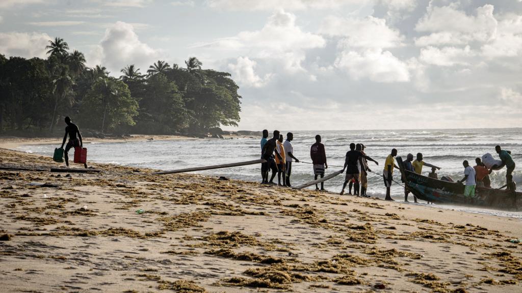 A beach in Liberia