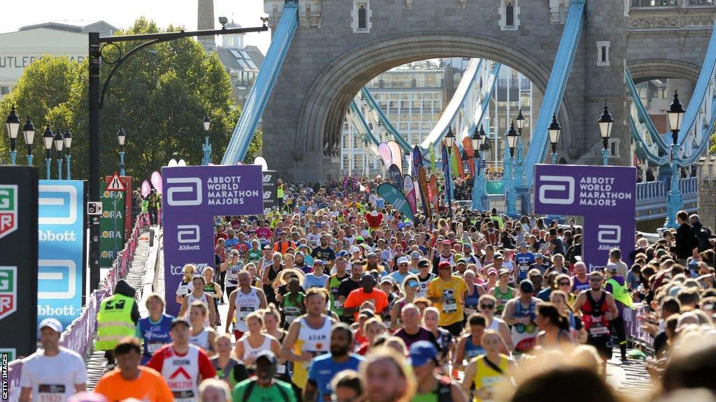 London Marathon runners