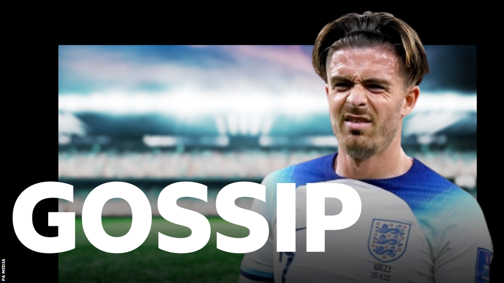 Jack Grealish and the BBC Sport Gossip logo