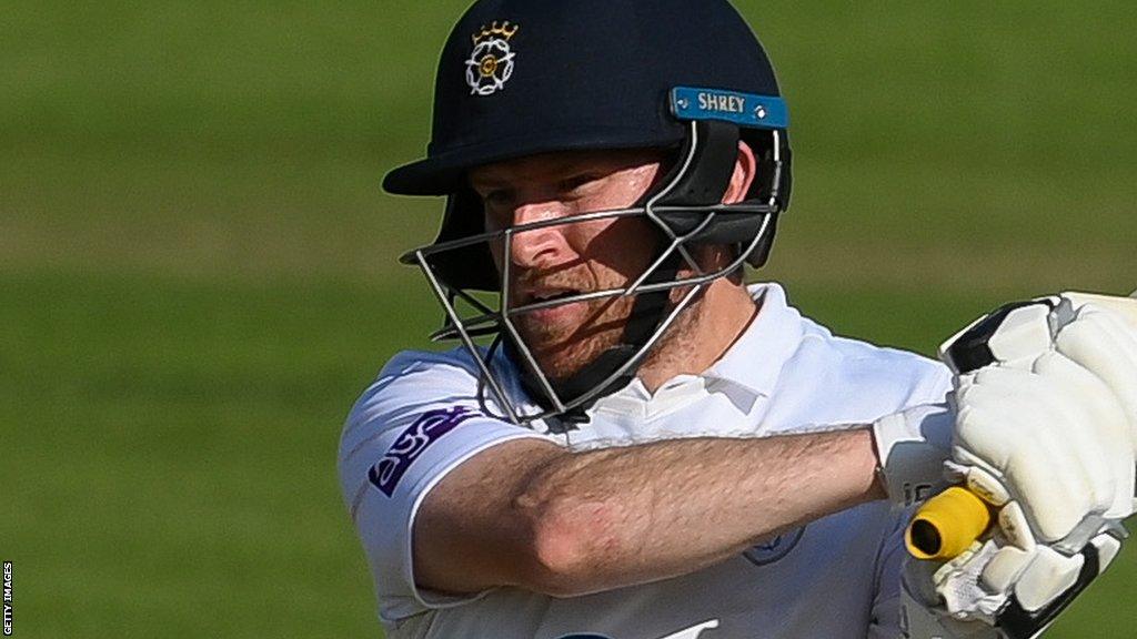 Liam Dawson batting for Hampshire