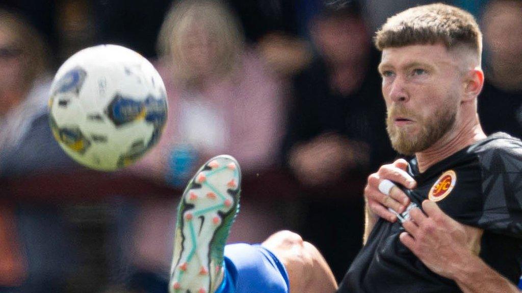 Matthew Aitken in action against St Johnstone on Saturday