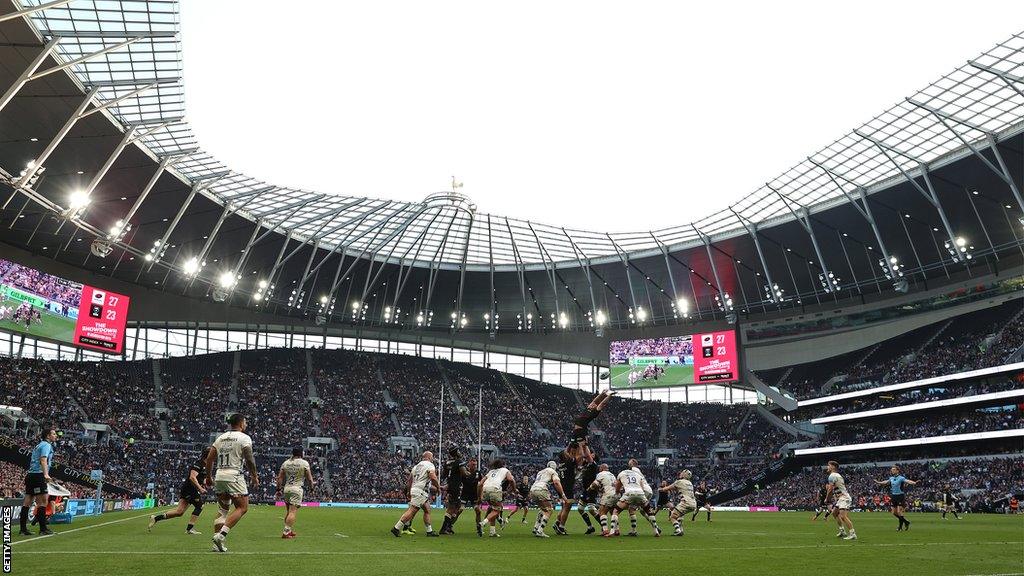 Tottenham Hotspur Stadium hosting rugby