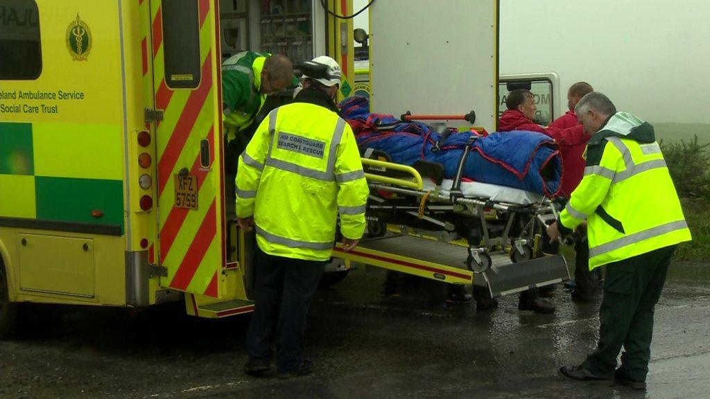 Patient on stretcher