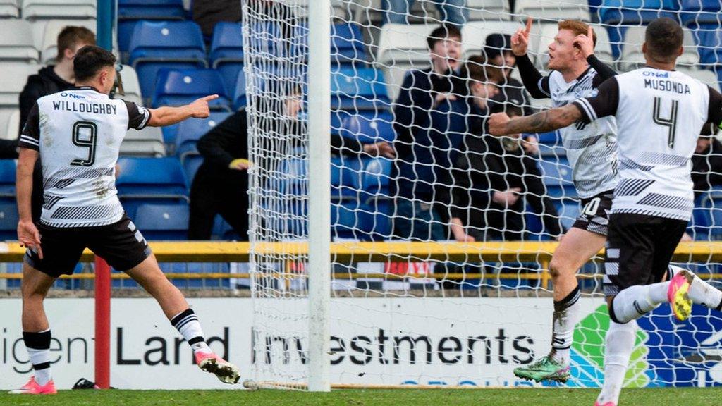 Ayr players celebrate