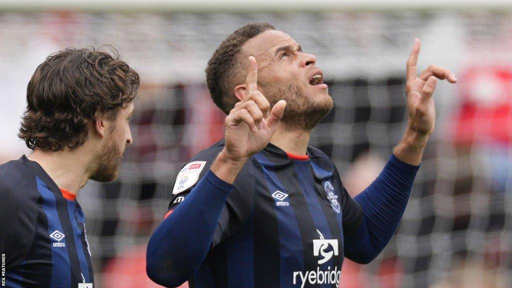 Carlton Morris has now scored 18 Championship goals for Luton Town this season