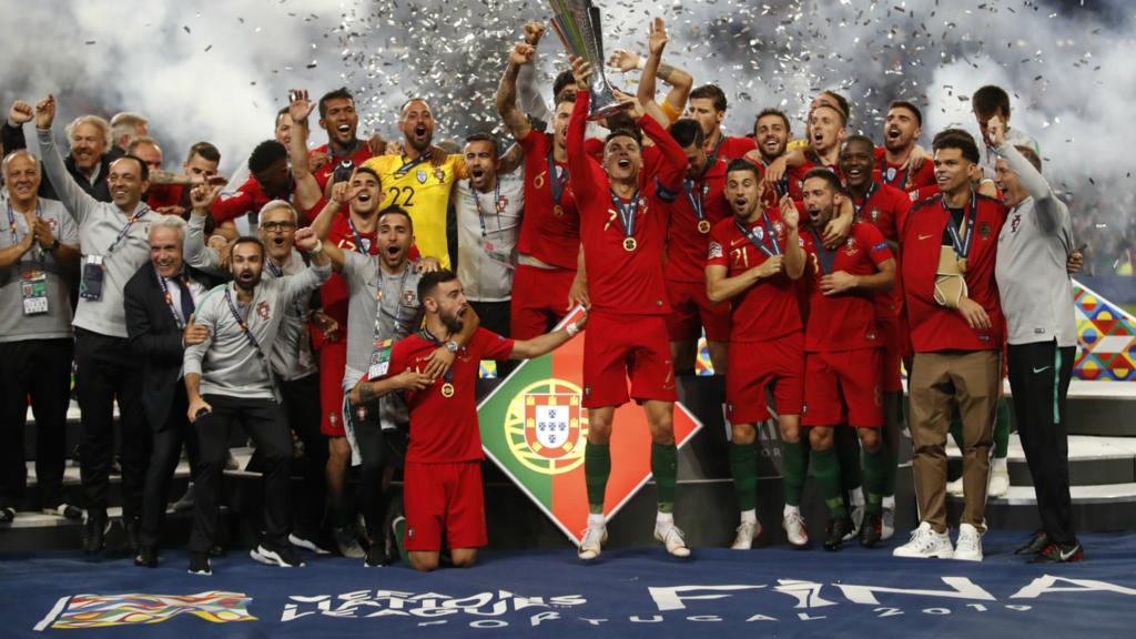 Portugal lift the Nations League trophy