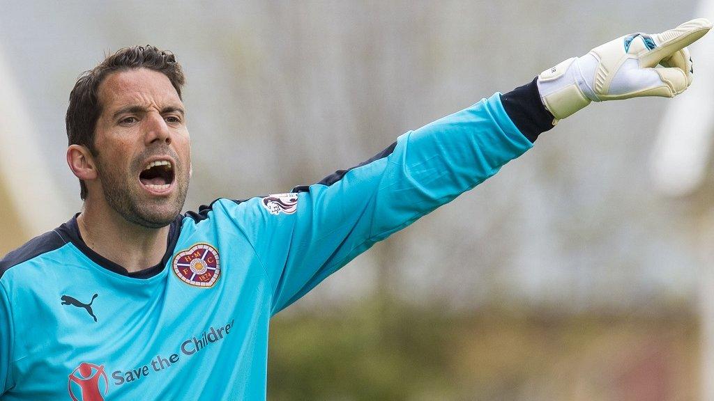 Hearts goalkeeper Neil Alexander