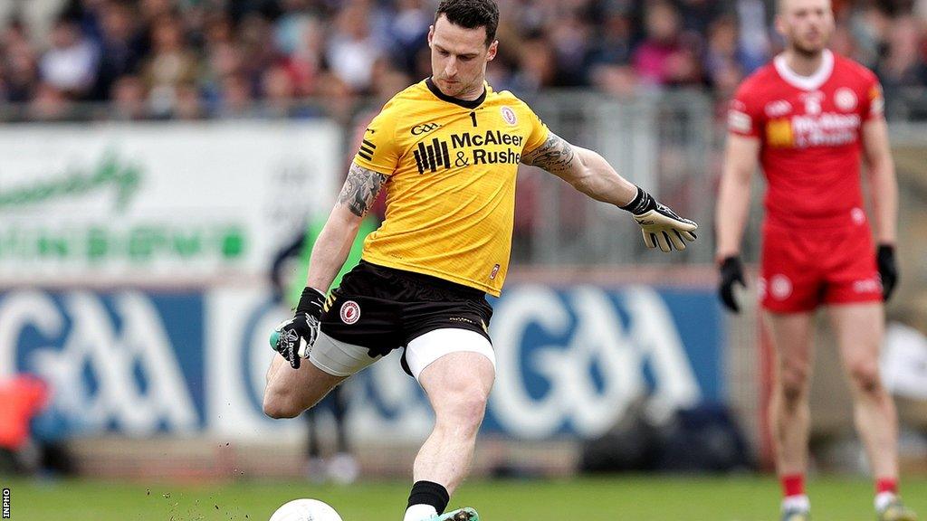 Niall Morgan in action for Tyrone this year