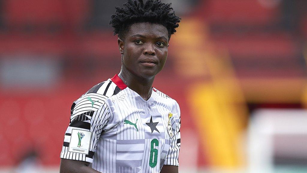 Jacqueline Owusu in action for Ghana at the Under-20 Women's World Cup