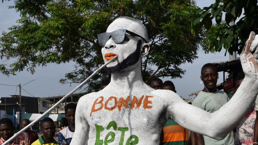 Man celebrating Ramadan in Abidjan