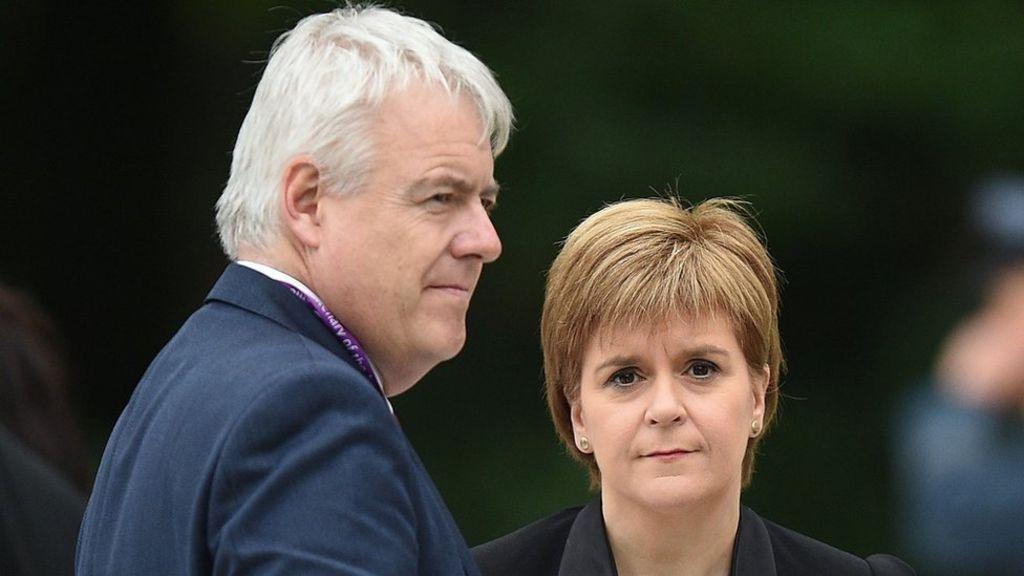 Carwyn Jones and Nicola Sturgeon