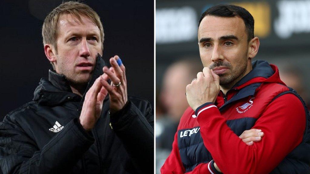 Graham Potter and Leon Britton