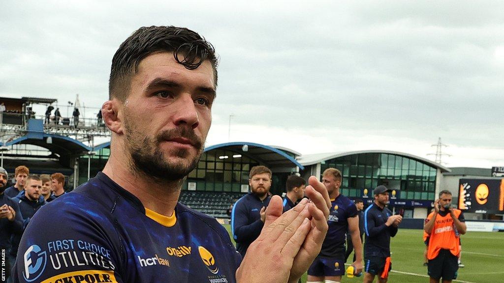 Cameron Neild in action for Worcester Warriors