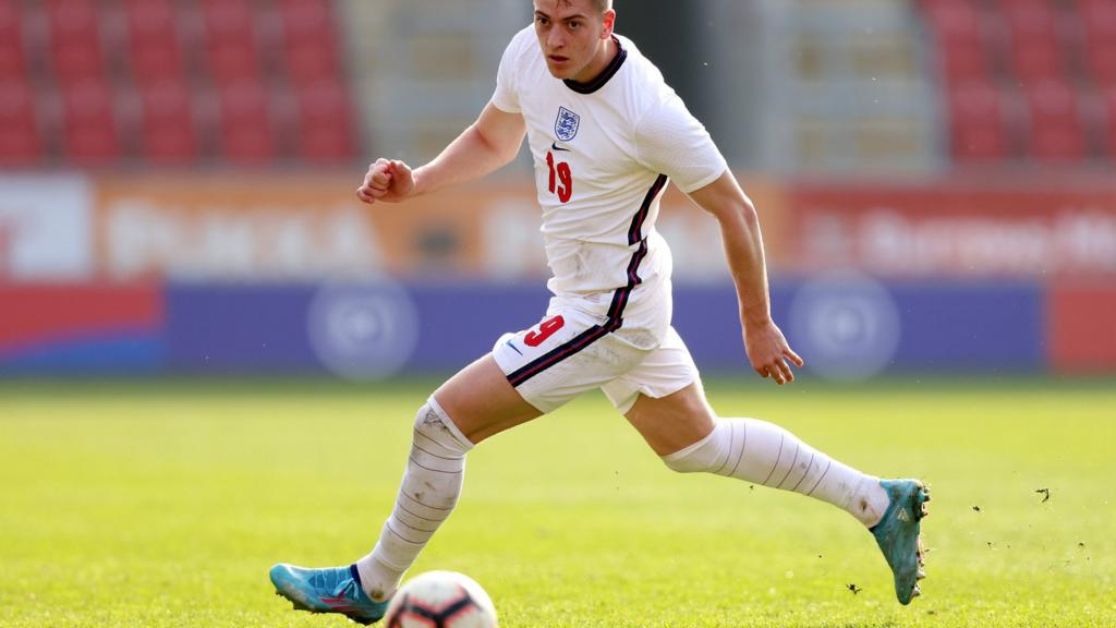 Liam Delap in the European Championships qualifier v Armenia