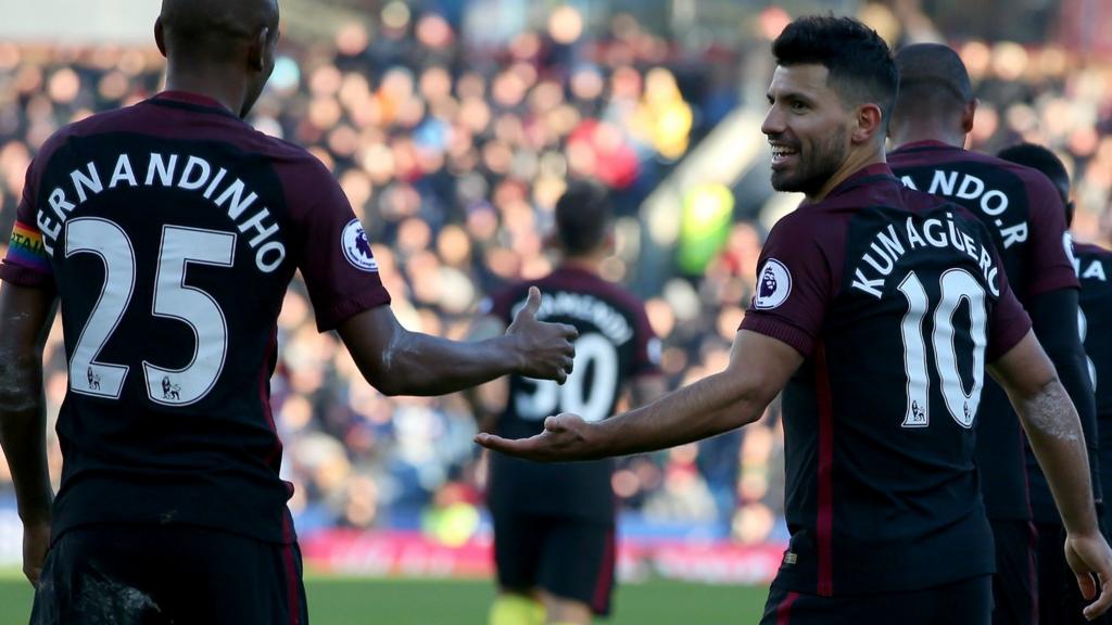 Sergio Aguero and Fernandinho