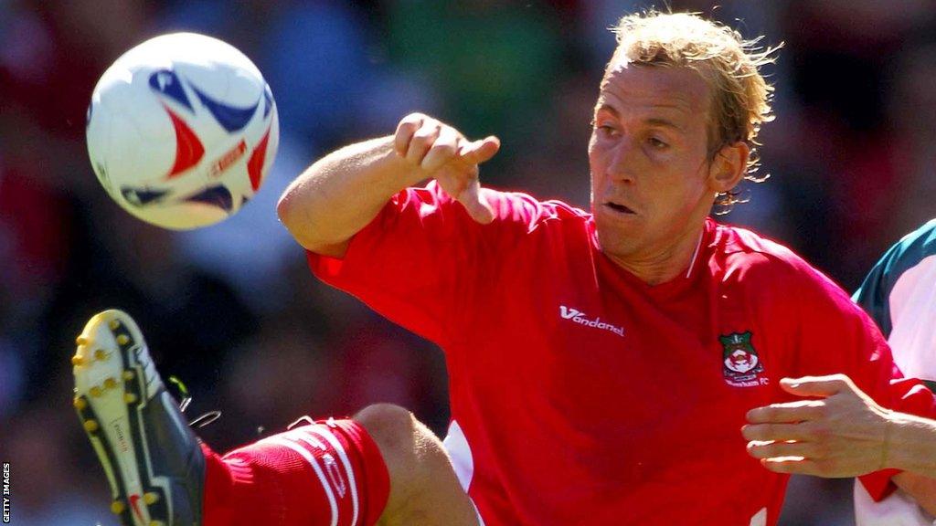 Neil Roberts in action for Wrexham