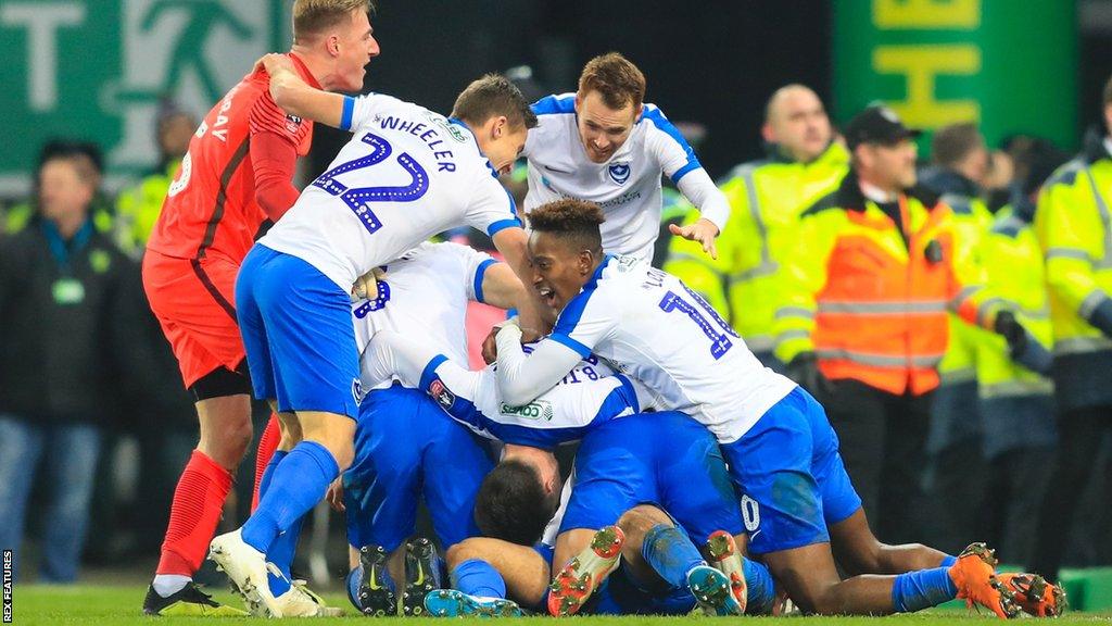 Andre Green celebrates his winner against Norwich