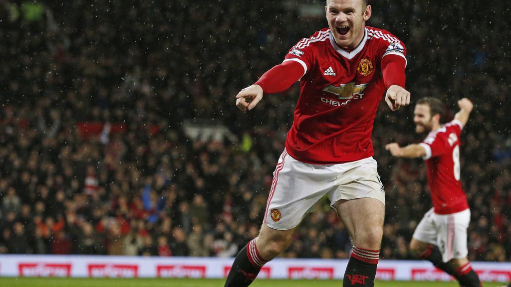 Wayne Rooney in action for Manchester United