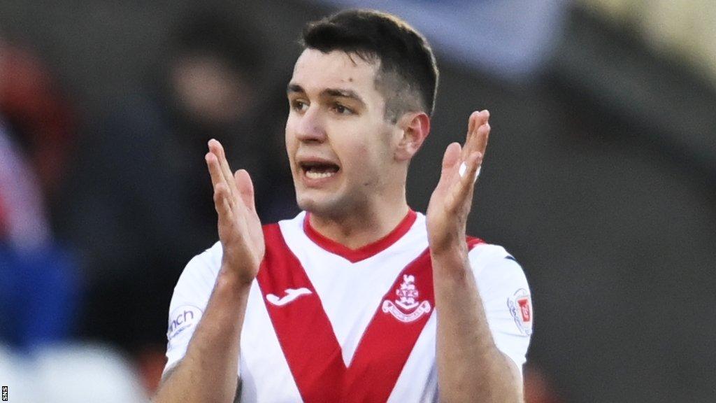 Airdrieonians forward Nikolay Todorov