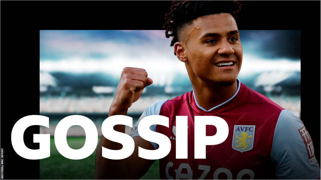 Ollie Watkins and the BBC Sport Gossip logo