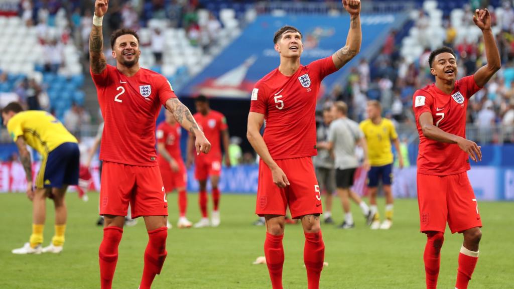 England celebrate