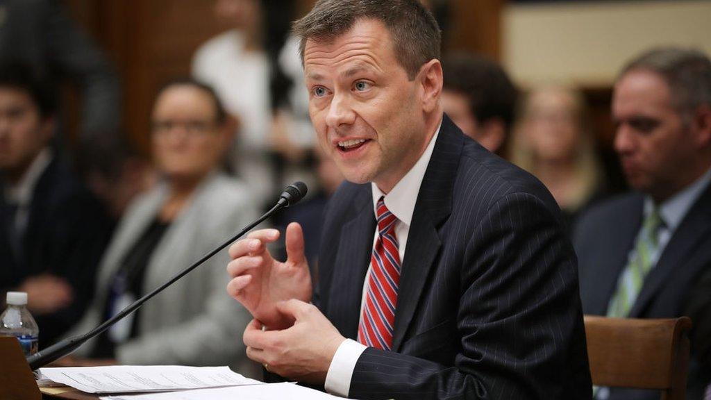 Strzok at a hearing