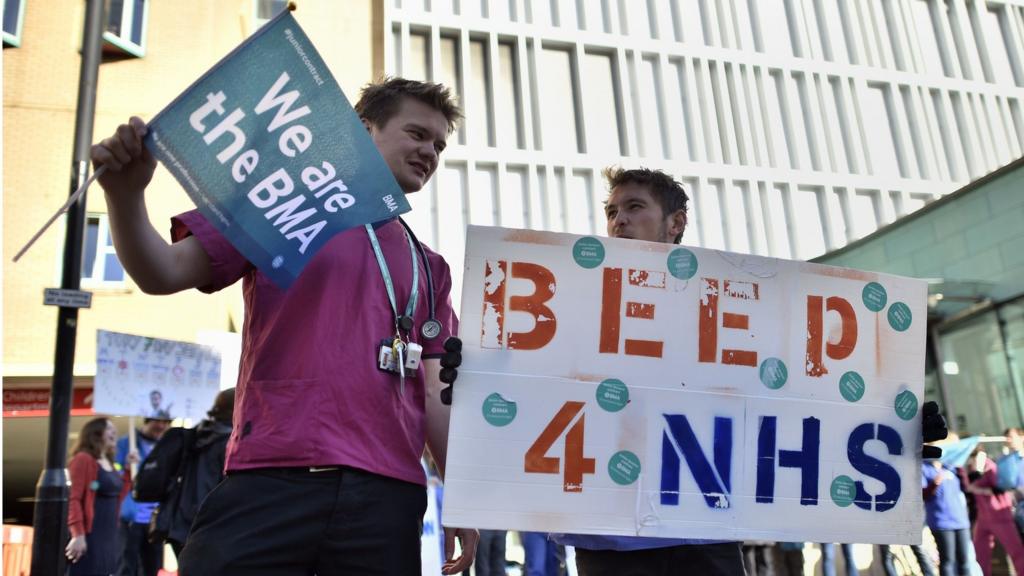 Junior doctors on strike