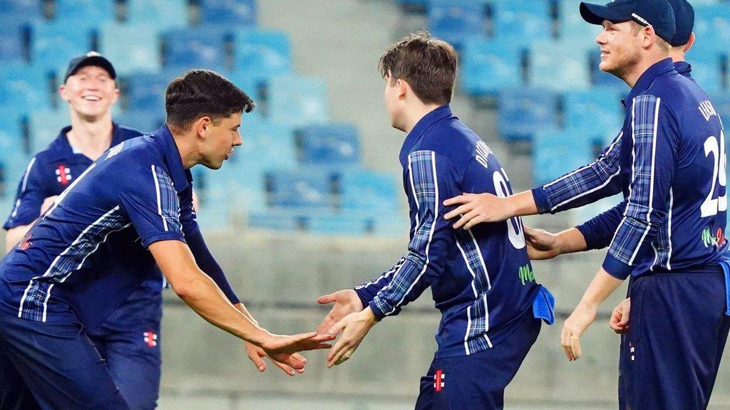 Scotland players celebrate