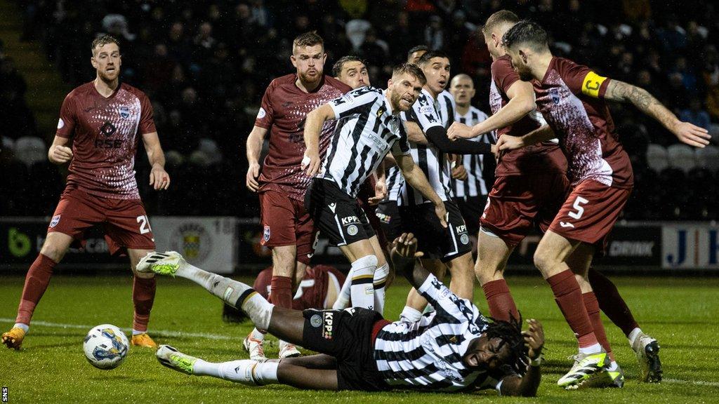 Ryan Leak scores an own goal for Ross County