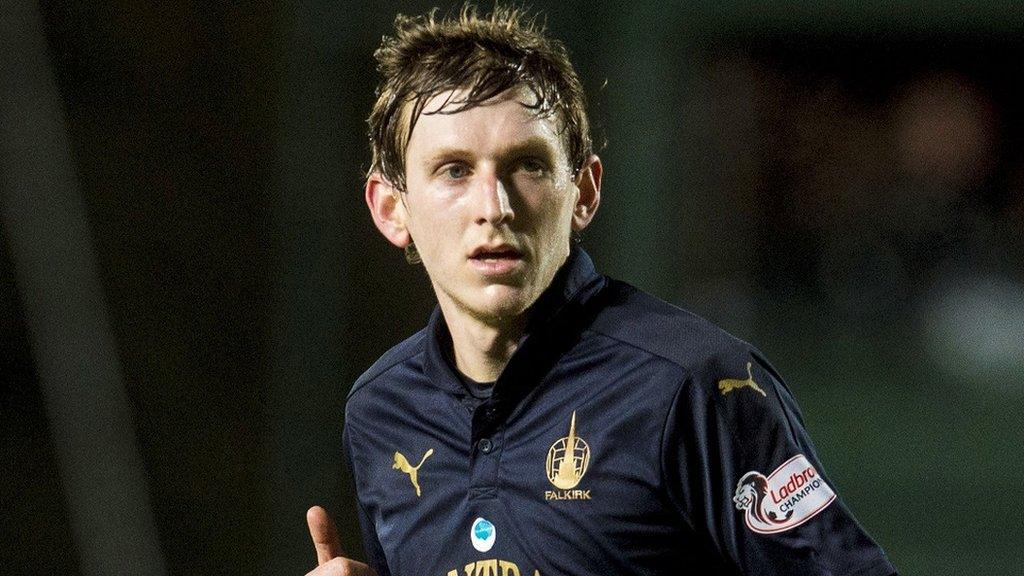 Falkirk midfielder Blair Alston