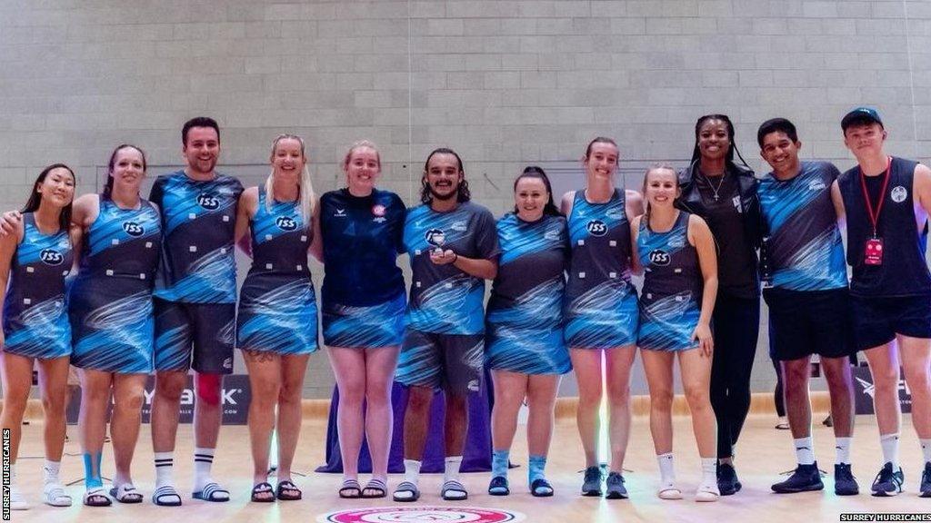 Surrey Hurricanes mixed netball team